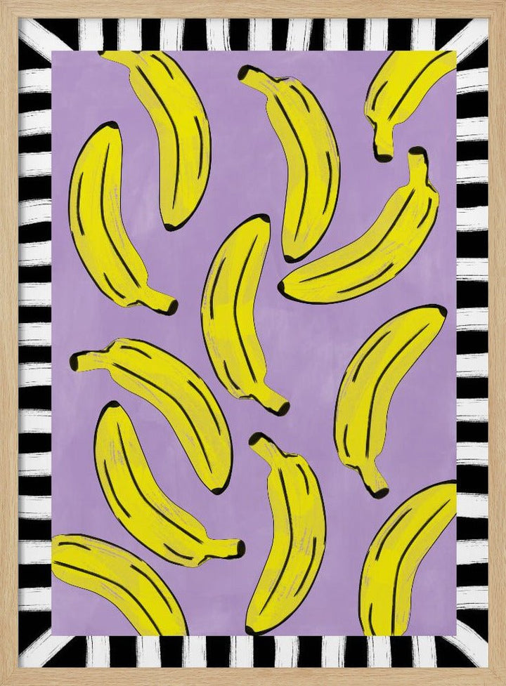 Yellow Bananas Abstract - Stretched Canvas, Poster or Fine Art Print - I Heart Wall Art - Poster Print, Canvas Print or Framed Art Print