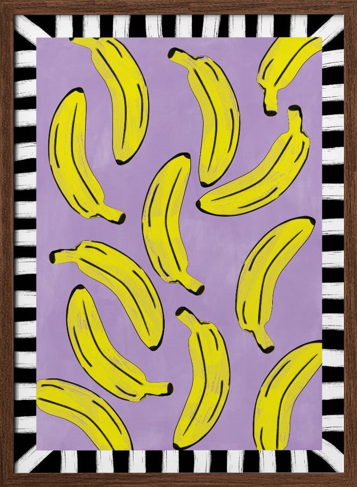 Yellow Bananas Abstract - Stretched Canvas, Poster or Fine Art Print - I Heart Wall Art - Poster Print, Canvas Print or Framed Art Print