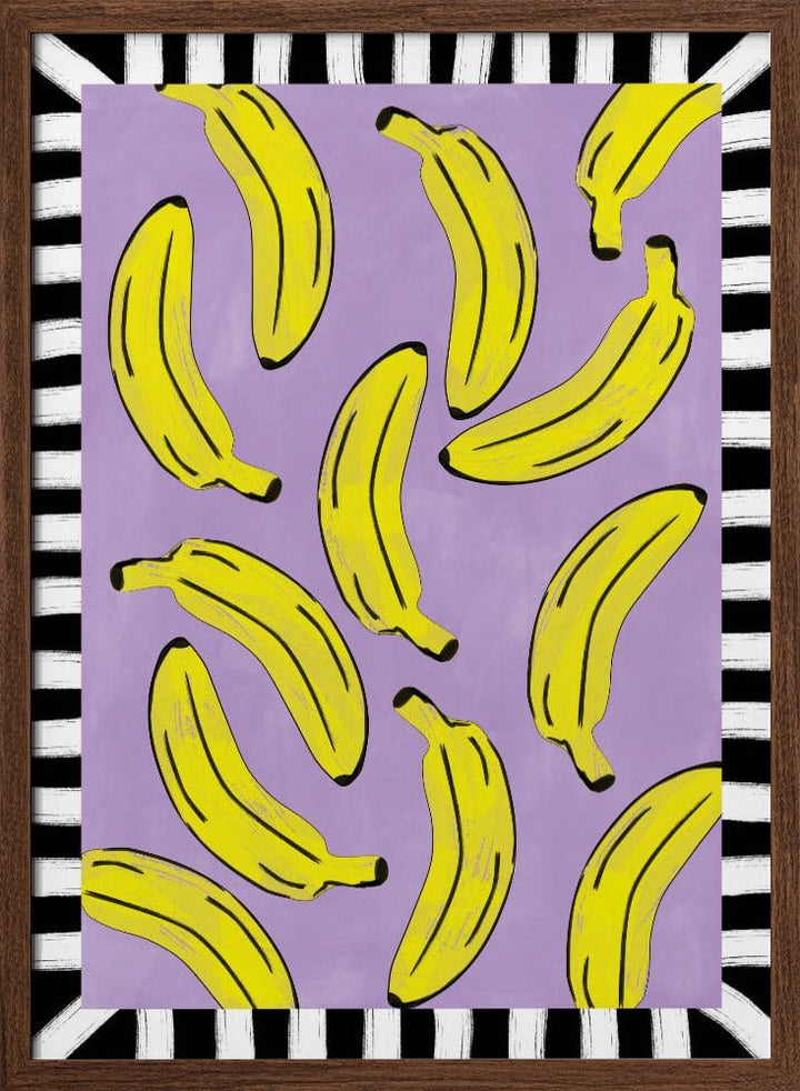 Yellow Bananas Abstract - Stretched Canvas, Poster or Fine Art Print - I Heart Wall Art - Poster Print, Canvas Print or Framed Art Print