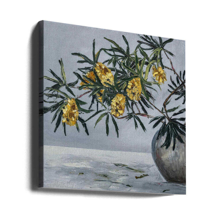 Yellow Banksia Still Life - Square Stretched Canvas, Poster or Fine Art Print by Angela Hawkey - I Heart Wall Art - Poster Print, Canvas Print or Framed Art Print