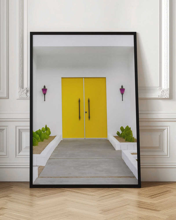 Yellow Doors in Palm Springs - Stretched Canvas, Poster or Fine Art Print - I Heart Wall Art - Poster Print, Canvas Print or Framed Art Print
