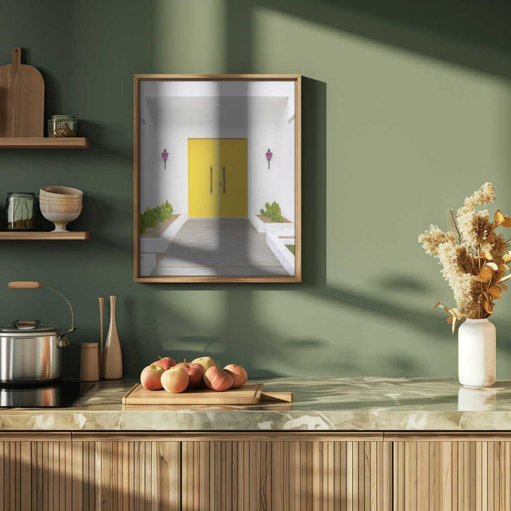 Yellow Doors in Palm Springs - Stretched Canvas, Poster or Fine Art Print - I Heart Wall Art - Poster Print, Canvas Print or Framed Art Print