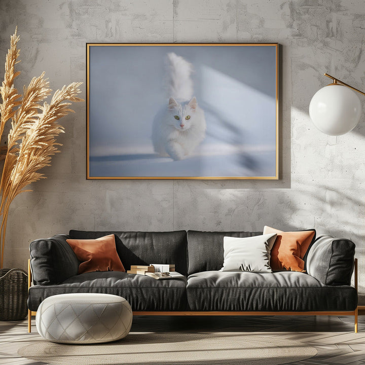 Yellow Eyes - Stretched Canvas, Poster or Fine Art Print I Heart Wall Art