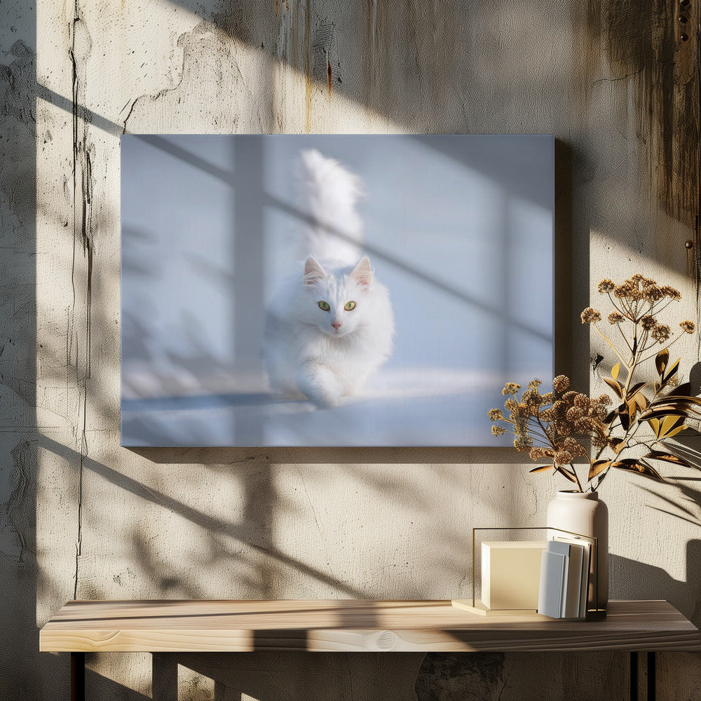 Yellow Eyes - Stretched Canvas, Poster or Fine Art Print I Heart Wall Art
