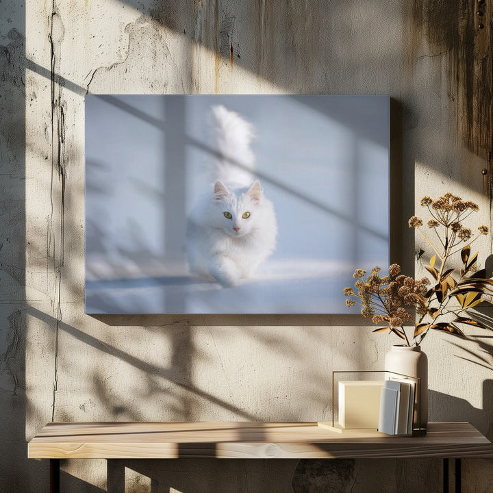 Yellow Eyes - Stretched Canvas, Poster or Fine Art Print I Heart Wall Art
