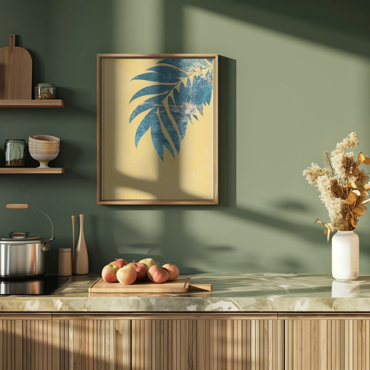 Yellow palm - Stretched Canvas, Poster or Fine Art Print - I Heart Wall Art - Poster Print, Canvas Print or Framed Art Print