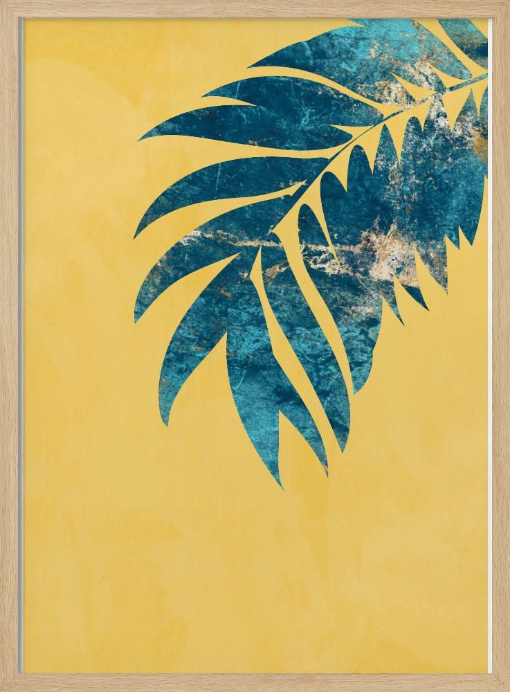 Yellow palm - Stretched Canvas, Poster or Fine Art Print - I Heart Wall Art - Poster Print, Canvas Print or Framed Art Print