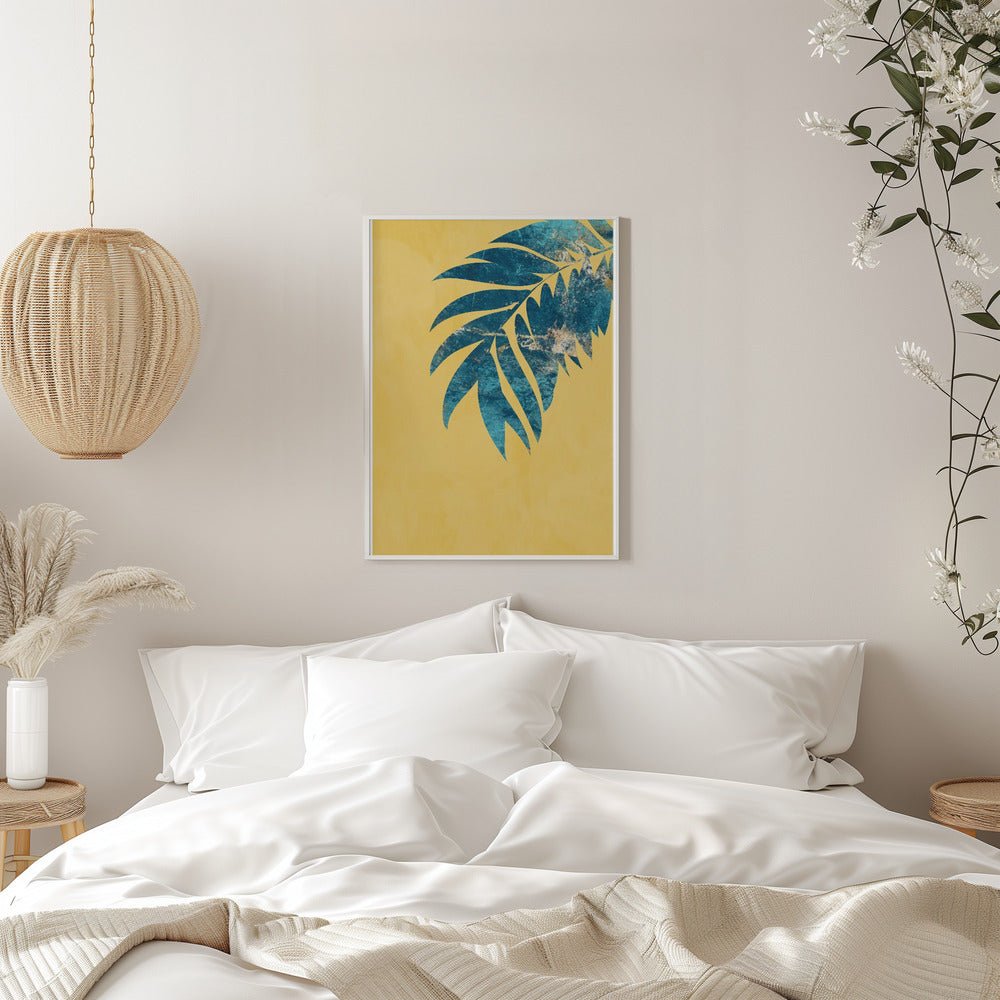 Yellow palm - Stretched Canvas, Poster or Fine Art Print - I Heart Wall Art - Poster Print, Canvas Print or Framed Art Print