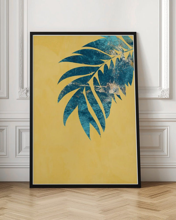 Yellow palm - Stretched Canvas, Poster or Fine Art Print - I Heart Wall Art - Poster Print, Canvas Print or Framed Art Print