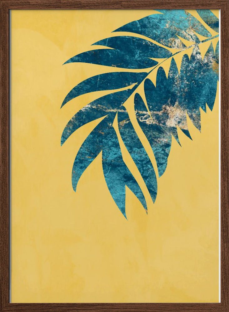 Yellow palm - Stretched Canvas, Poster or Fine Art Print - I Heart Wall Art - Poster Print, Canvas Print or Framed Art Print