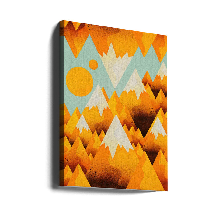 Yellow Sand Peak - Stretched Canvas, Poster or Fine Art Print I Heart Wall Art