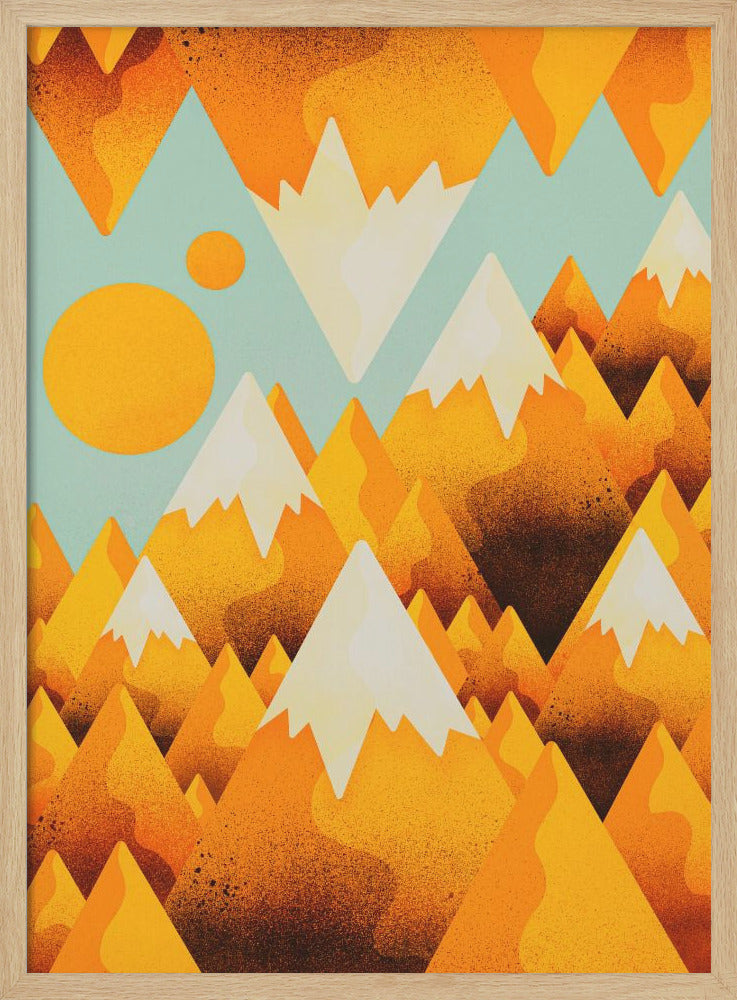 Yellow Sand Peak - Stretched Canvas, Poster or Fine Art Print I Heart Wall Art
