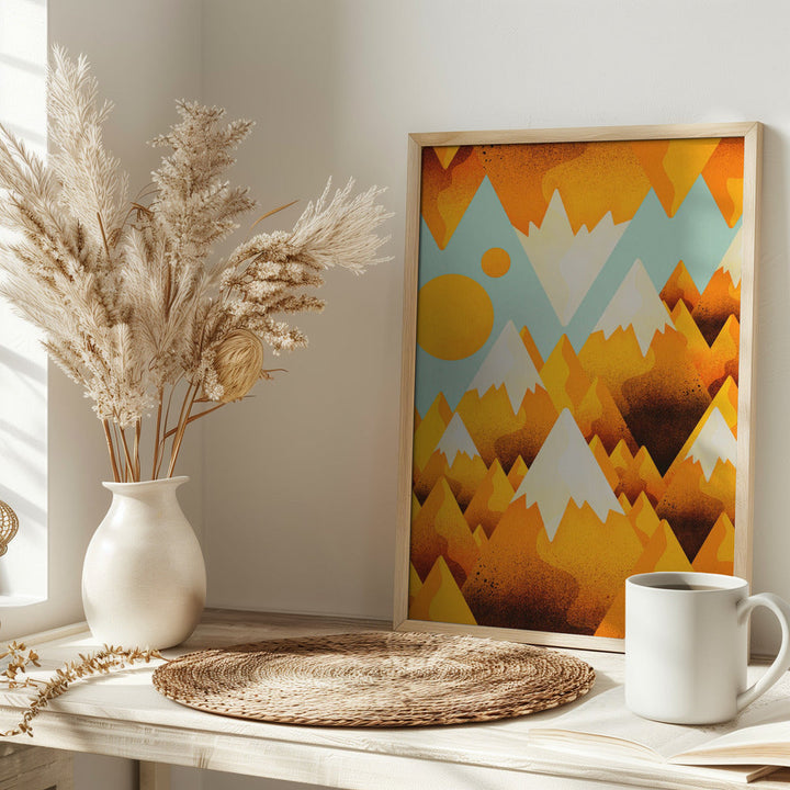 Yellow Sand Peak - Stretched Canvas, Poster or Fine Art Print I Heart Wall Art