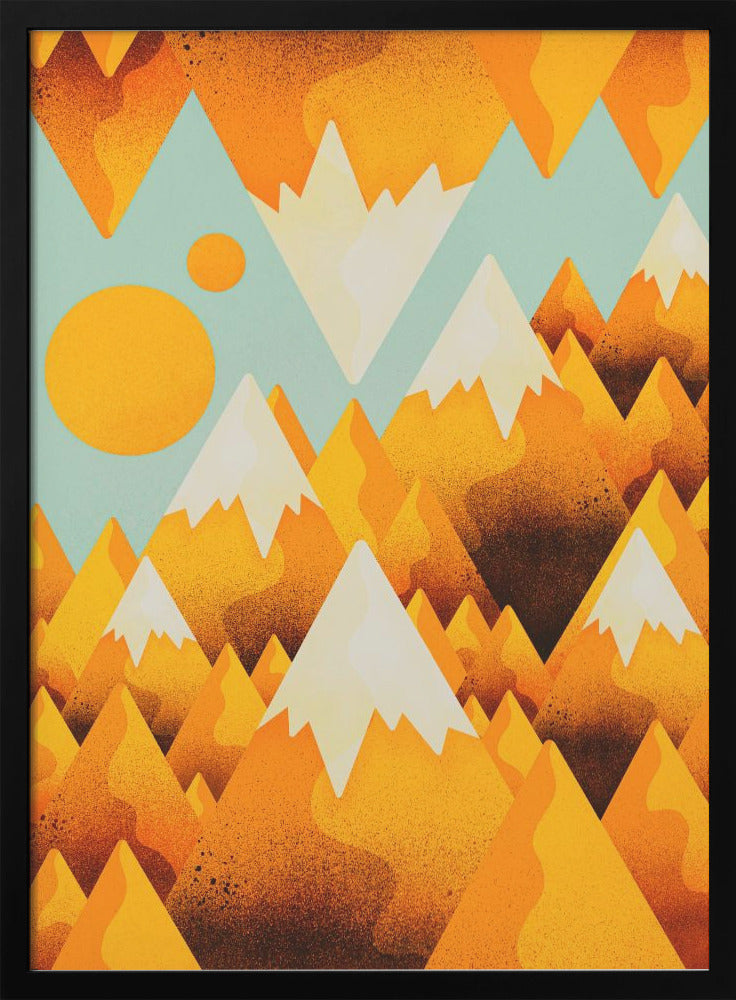 Yellow Sand Peak - Stretched Canvas, Poster or Fine Art Print I Heart Wall Art