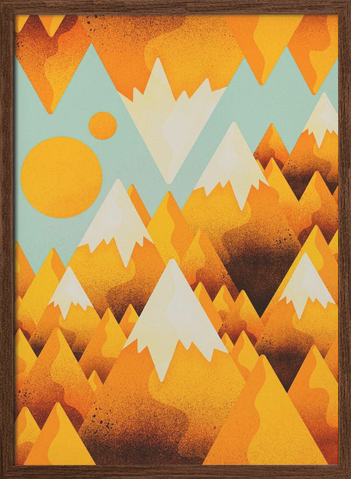 Yellow Sand Peak - Stretched Canvas, Poster or Fine Art Print I Heart Wall Art