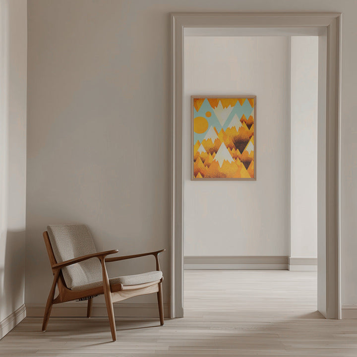 Yellow Sand Peak - Stretched Canvas, Poster or Fine Art Print I Heart Wall Art