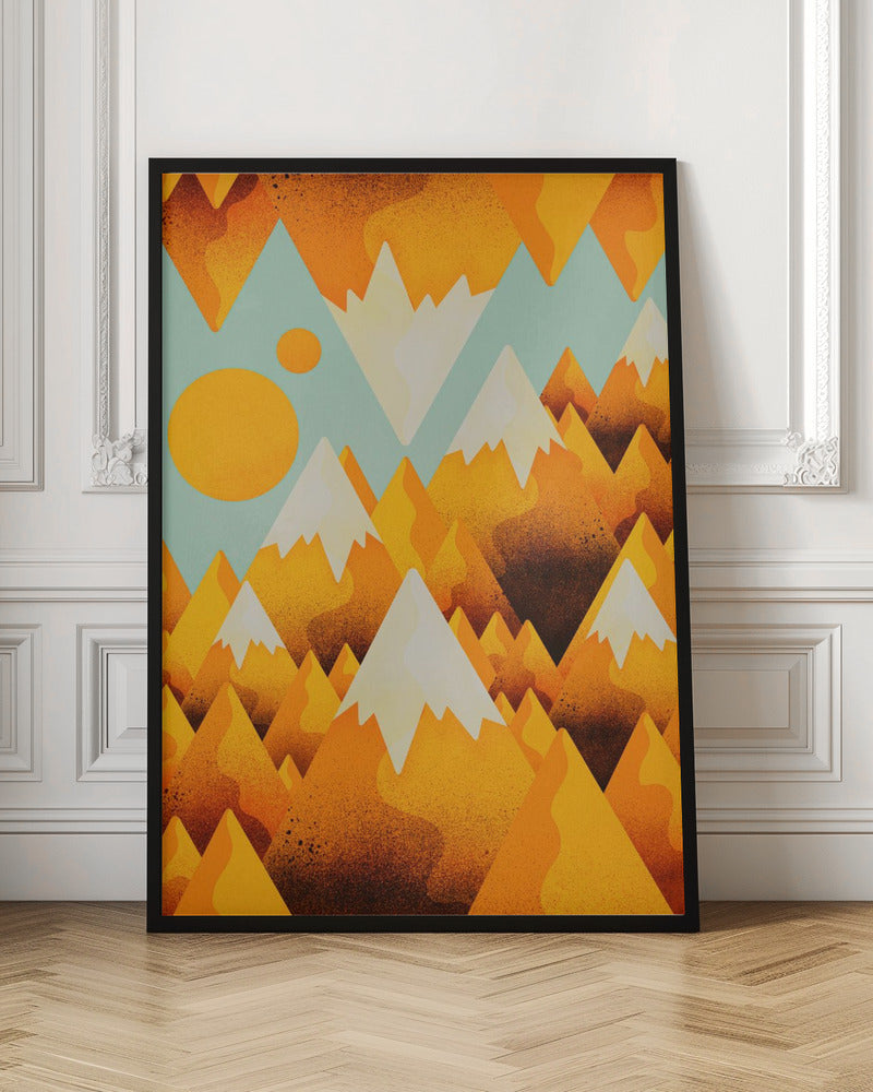 Yellow Sand Peak - Stretched Canvas, Poster or Fine Art Print I Heart Wall Art