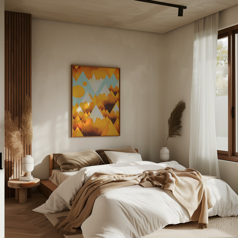 Yellow Sand Peak - Stretched Canvas, Poster or Fine Art Print I Heart Wall Art