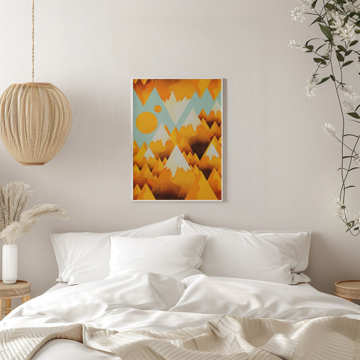 Yellow Sand Peak - Stretched Canvas, Poster or Fine Art Print I Heart Wall Art