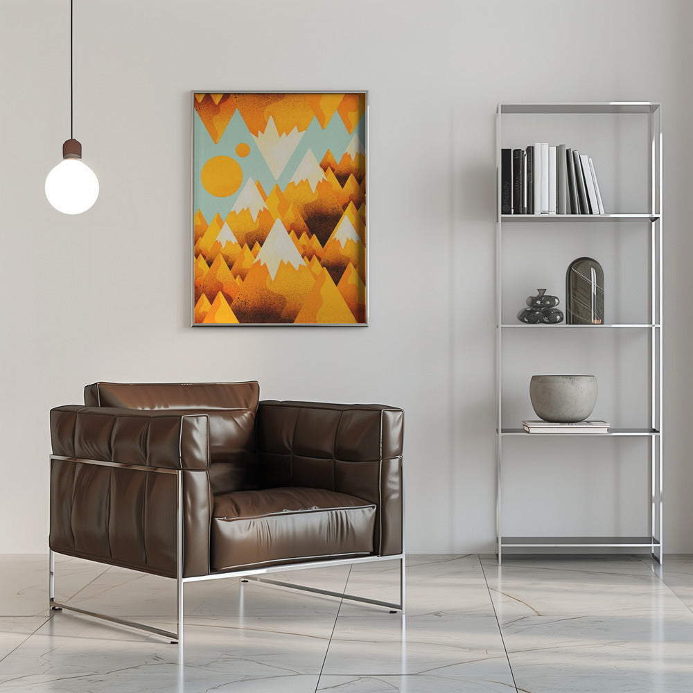 Yellow Sand Peak - Stretched Canvas, Poster or Fine Art Print I Heart Wall Art