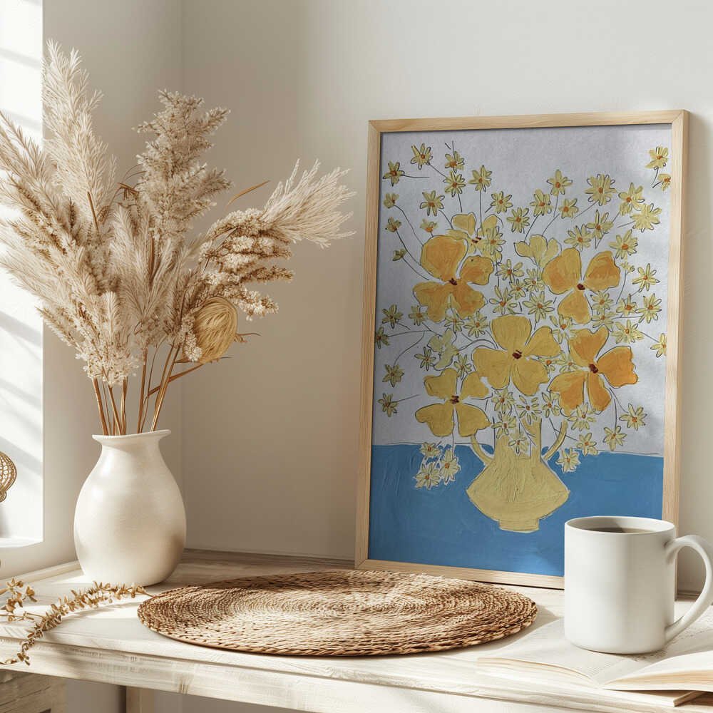 Yellow - Stretched Canvas, Poster or Fine Art Print - I Heart Wall Art - Poster Print, Canvas Print or Framed Art Print