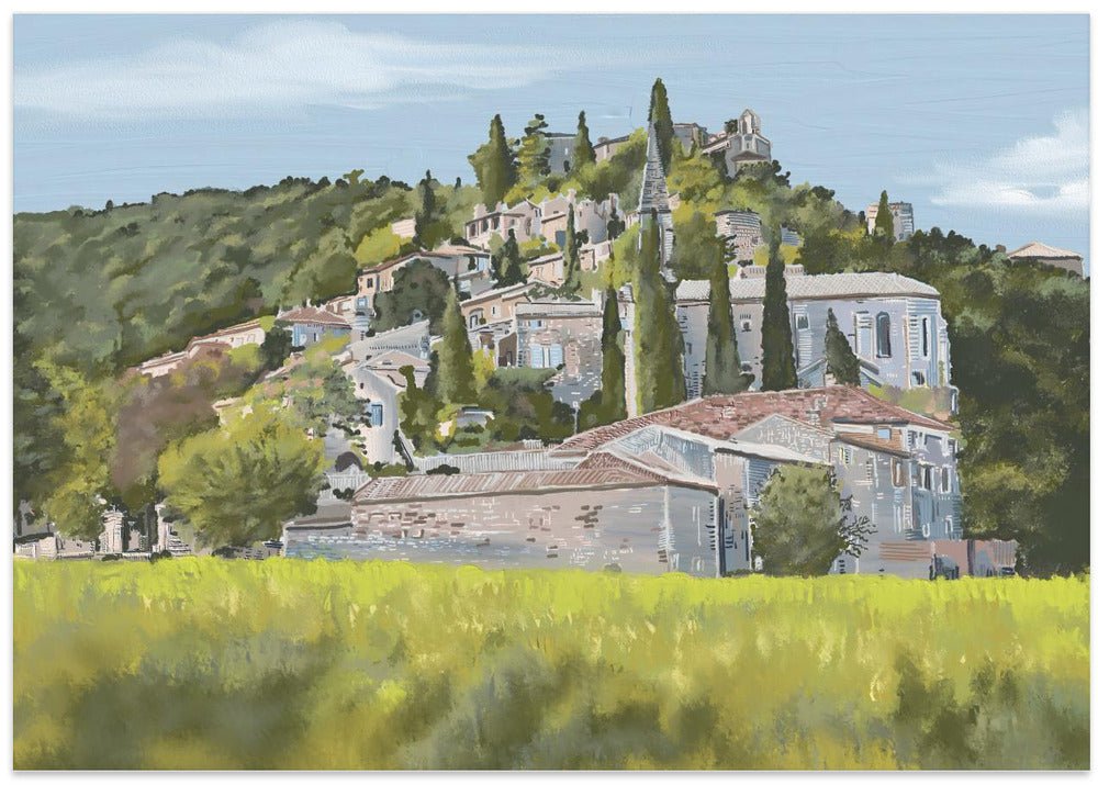 “Yes”, La Roque - Sur - Cèze’, France, 2024 - Stretched Canvas, Poster or Fine Art Print - I Heart Wall Art - Poster Print, Canvas Print or Framed Art Print