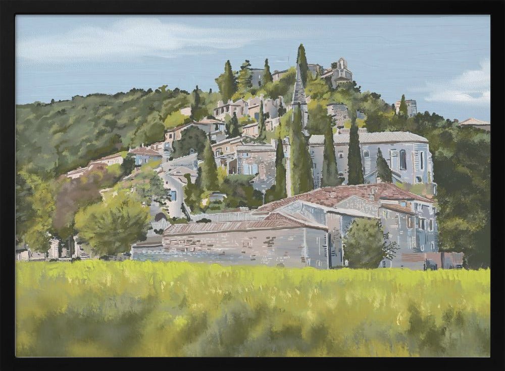 “Yes”, La Roque - Sur - Cèze’, France, 2024 - Stretched Canvas, Poster or Fine Art Print - I Heart Wall Art - Poster Print, Canvas Print or Framed Art Print