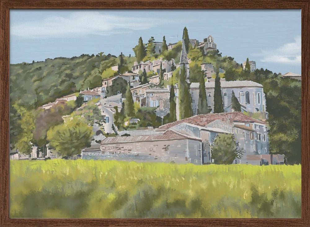 “Yes”, La Roque - Sur - Cèze’, France, 2024 - Stretched Canvas, Poster or Fine Art Print - I Heart Wall Art - Poster Print, Canvas Print or Framed Art Print