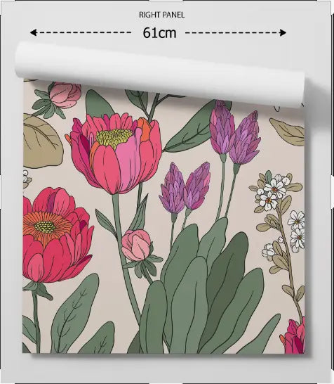 You Do You  - Floral Vintage Peel and Stick Removable Wallpaper I Heart Wall Art Australia