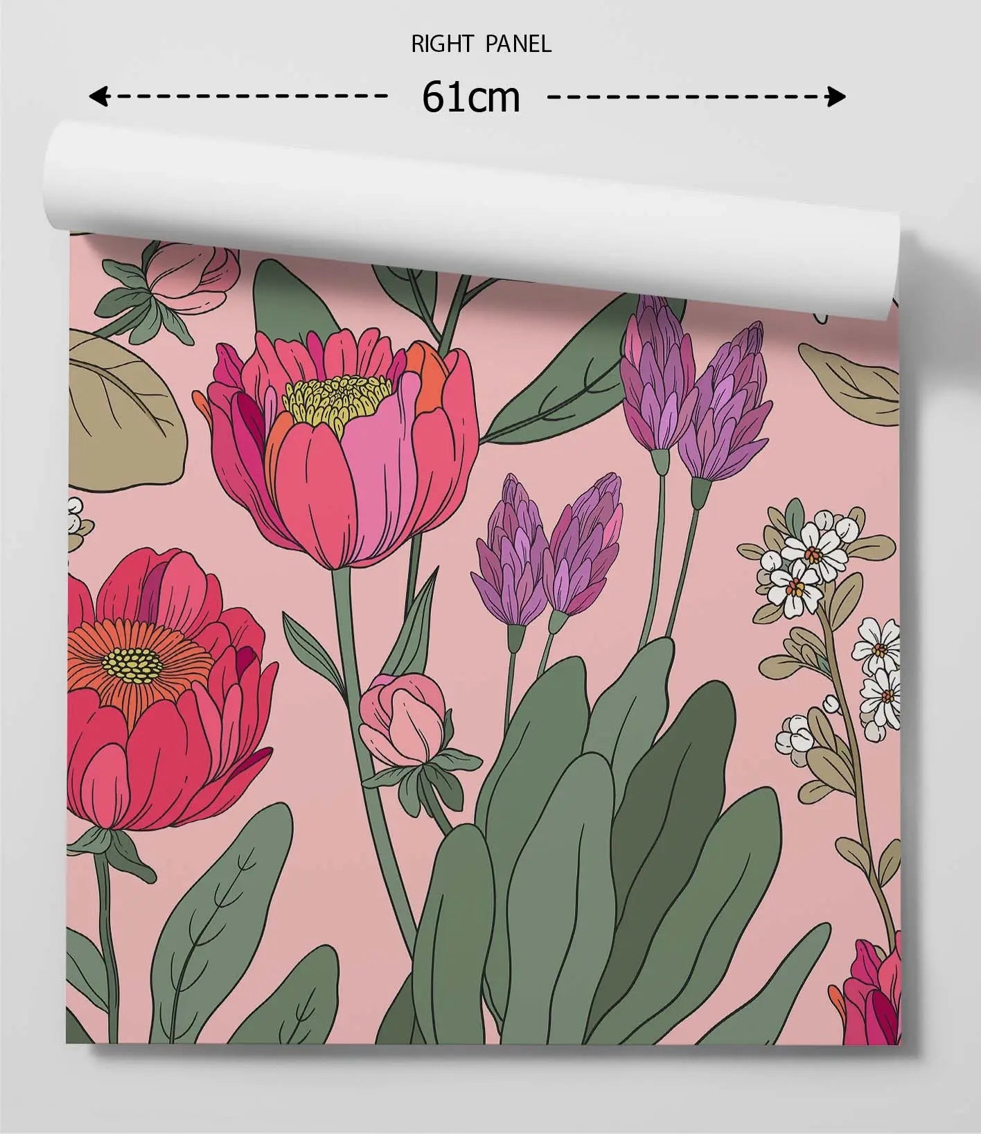 You Do You  - Floral Vintage Peel and Stick Removable Wallpaper I Heart Wall Art Australia