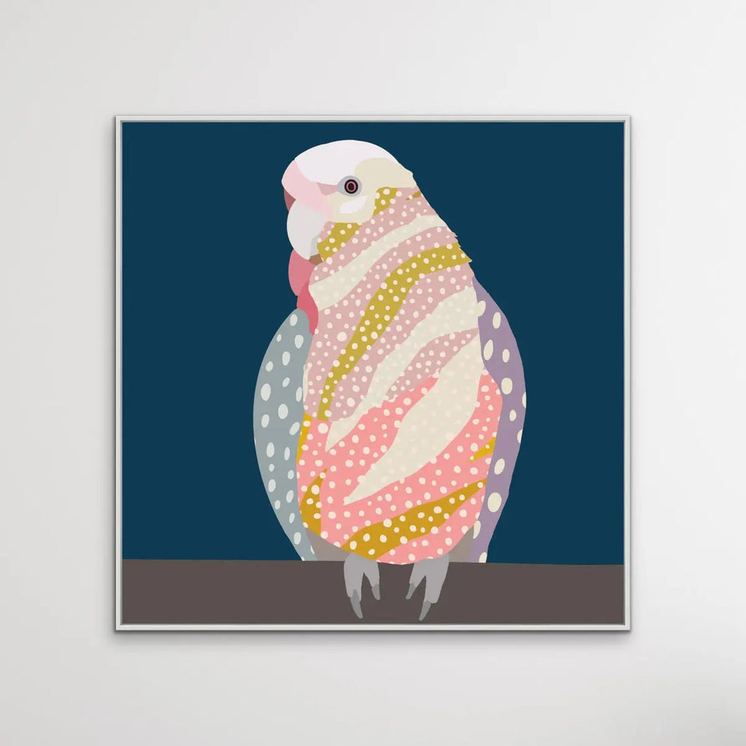 You Gorgeous Galah - Colourful Galah Spotty Original Artwork On Canvas Or Paper - I Heart Wall Art