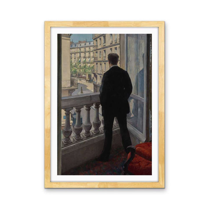 Young Man At His Window By Gustave Caillebotte - Stretched Canvas, Poster or Art Print - I Heart Wall Art - Poster Print, Canvas Print or Framed Art Print
