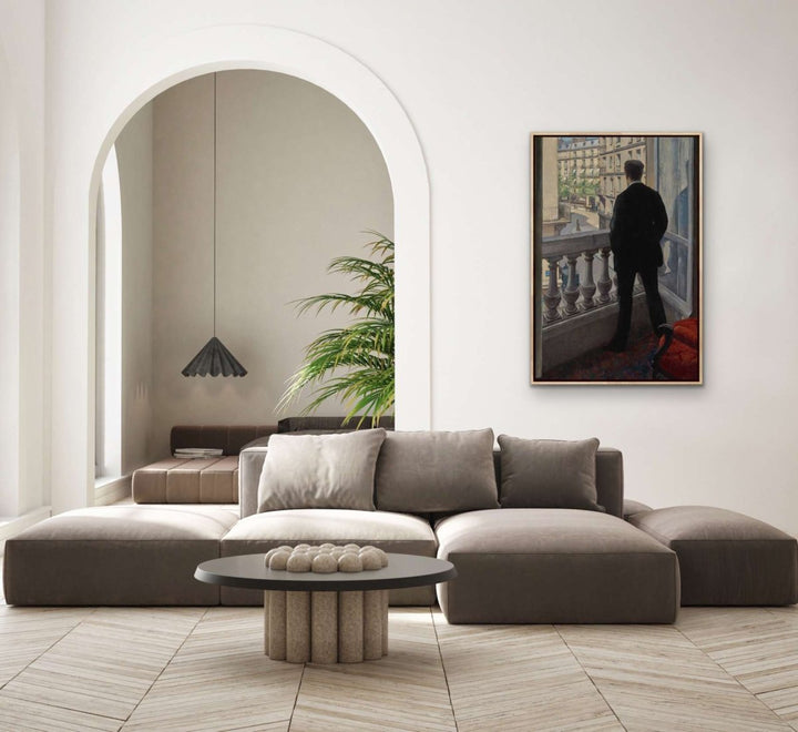 Young Man At His Window By Gustave Caillebotte - Stretched Canvas, Poster or Art Print - I Heart Wall Art - Poster Print, Canvas Print or Framed Art Print