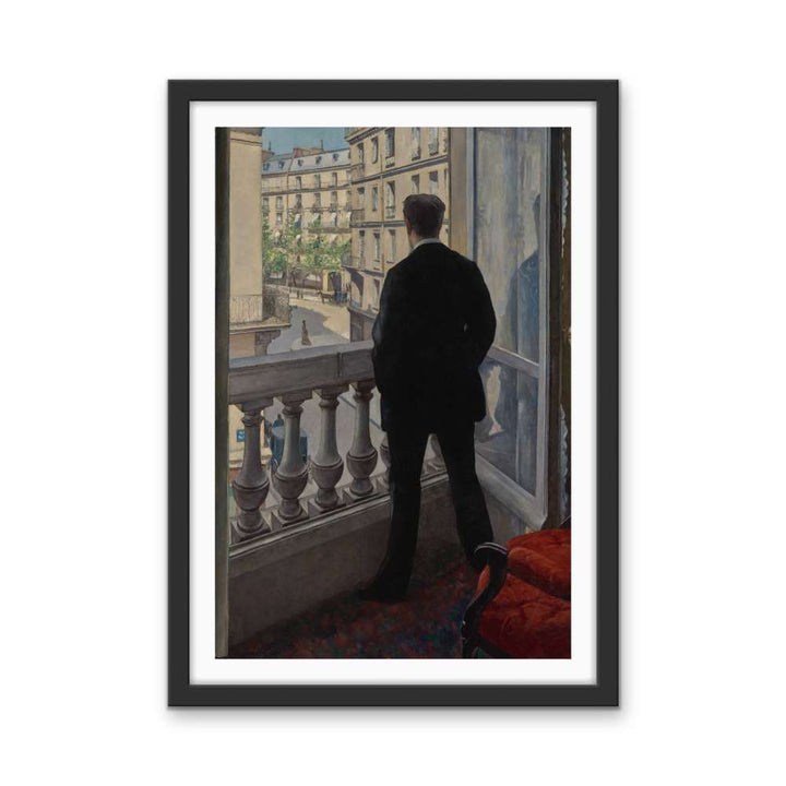 Young Man At His Window By Gustave Caillebotte - Stretched Canvas, Poster or Art Print - I Heart Wall Art - Poster Print, Canvas Print or Framed Art Print
