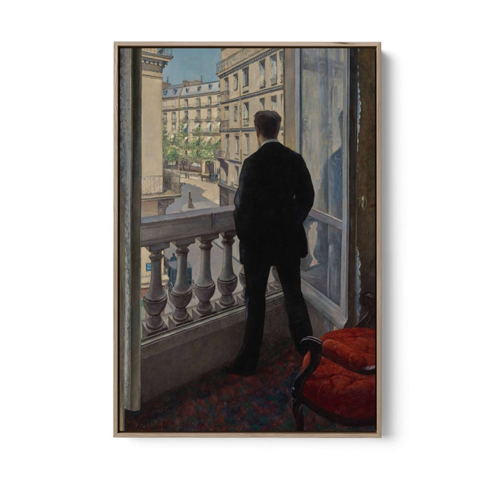 Young Man At His Window By Gustave Caillebotte - Stretched Canvas, Poster or Art Print - I Heart Wall Art - Poster Print, Canvas Print or Framed Art Print