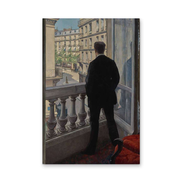 Young Man At His Window By Gustave Caillebotte - Stretched Canvas, Poster or Art Print - I Heart Wall Art - Poster Print, Canvas Print or Framed Art Print