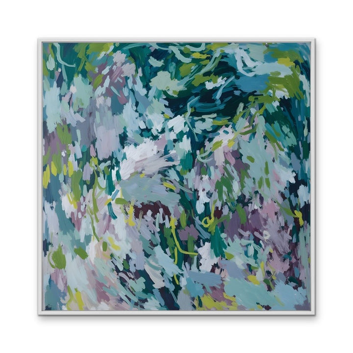 Your Calm Energy - Blue Abstract Colourful Art Print - I Heart Wall Art - Poster Print, Canvas Print or Framed Art Print