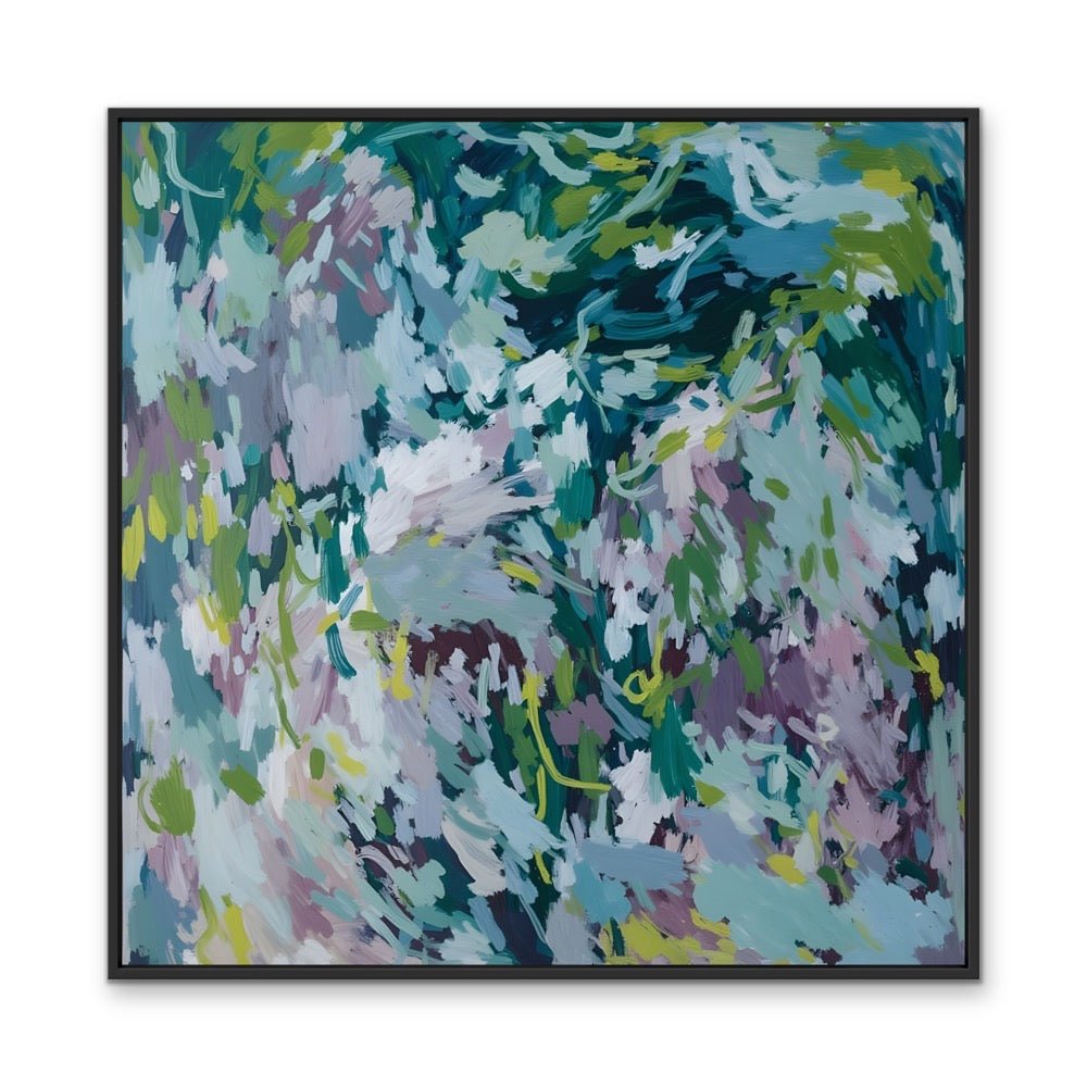 Your Calm Energy - Blue Abstract Colourful Art Print - I Heart Wall Art - Poster Print, Canvas Print or Framed Art Print