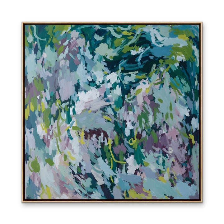 Your Calm Energy - Blue Abstract Colourful Art Print - I Heart Wall Art - Poster Print, Canvas Print or Framed Art Print