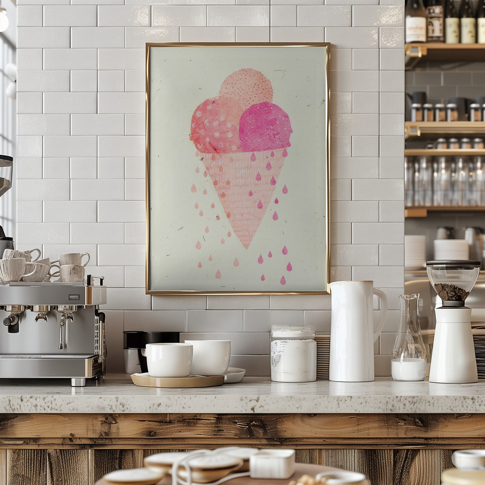 Yummy Ice - Stretched Canvas, Poster or Fine Art Print I Heart Wall Art