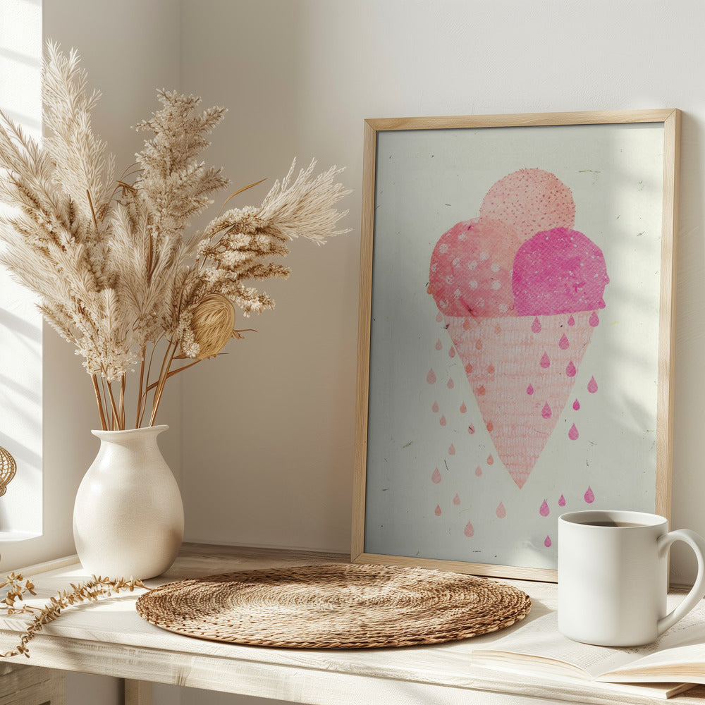 Yummy Ice - Stretched Canvas, Poster or Fine Art Print I Heart Wall Art