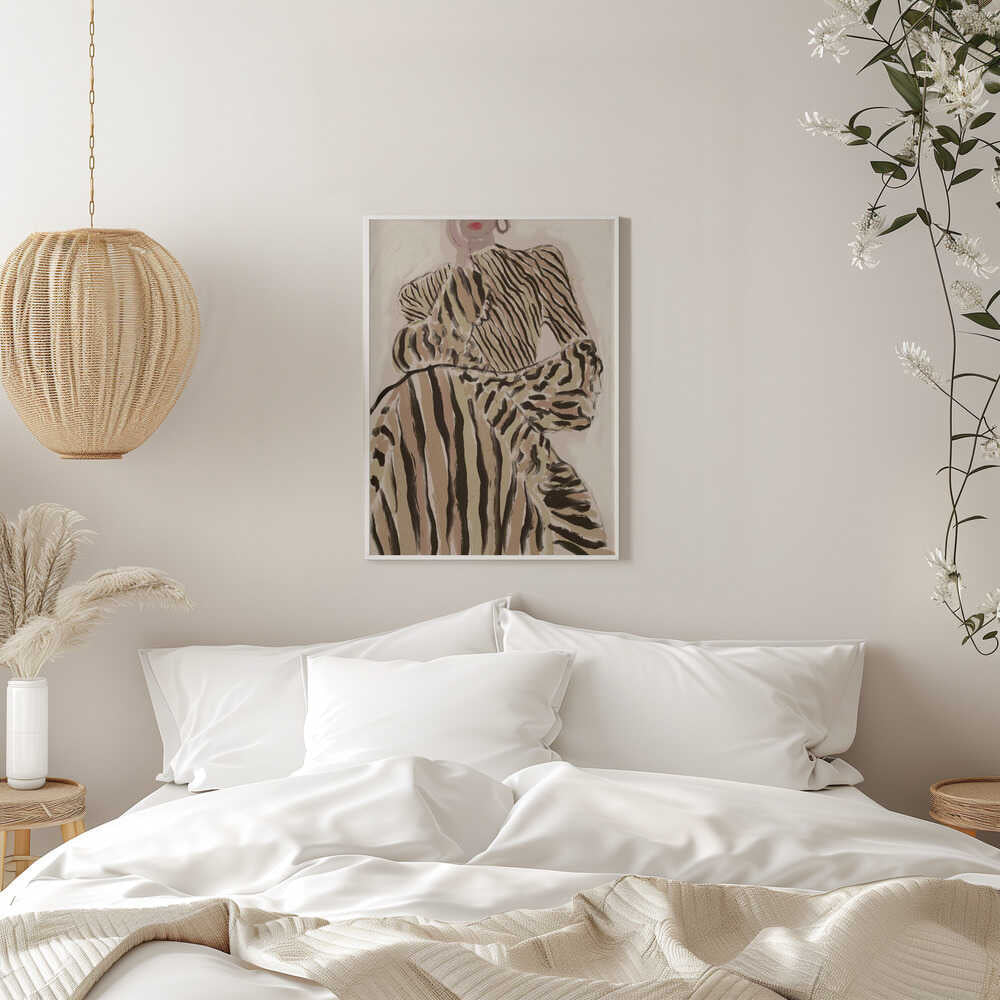 Zebra Elegance - Stretched Canvas, Poster or Fine Art Print - I Heart Wall Art - Poster Print, Canvas Print or Framed Art Print