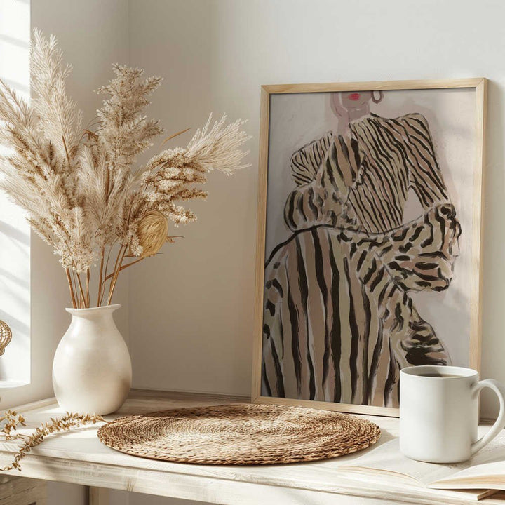 Zebra Elegance - Stretched Canvas, Poster or Fine Art Print - I Heart Wall Art - Poster Print, Canvas Print or Framed Art Print