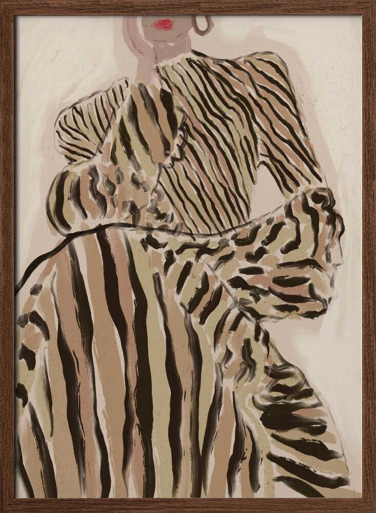 Zebra Elegance - Stretched Canvas, Poster or Fine Art Print - I Heart Wall Art - Poster Print, Canvas Print or Framed Art Print