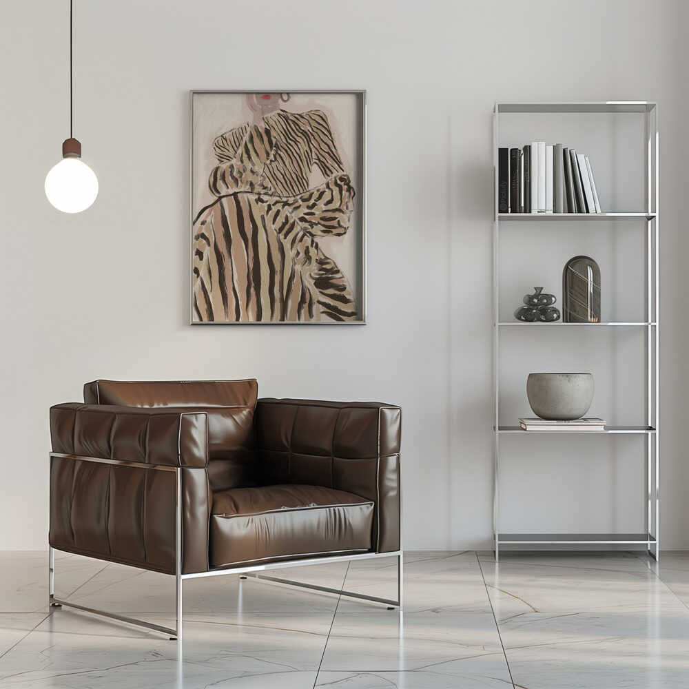 Zebra Elegance - Stretched Canvas, Poster or Fine Art Print - I Heart Wall Art - Poster Print, Canvas Print or Framed Art Print