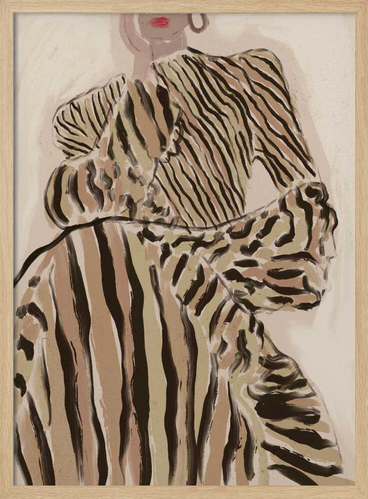 Zebra Elegance - Stretched Canvas, Poster or Fine Art Print - I Heart Wall Art - Poster Print, Canvas Print or Framed Art Print