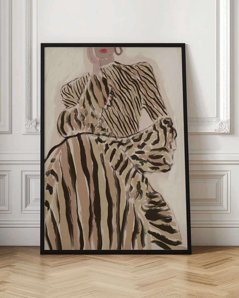 Zebra Elegance - Stretched Canvas, Poster or Fine Art Print - I Heart Wall Art - Poster Print, Canvas Print or Framed Art Print