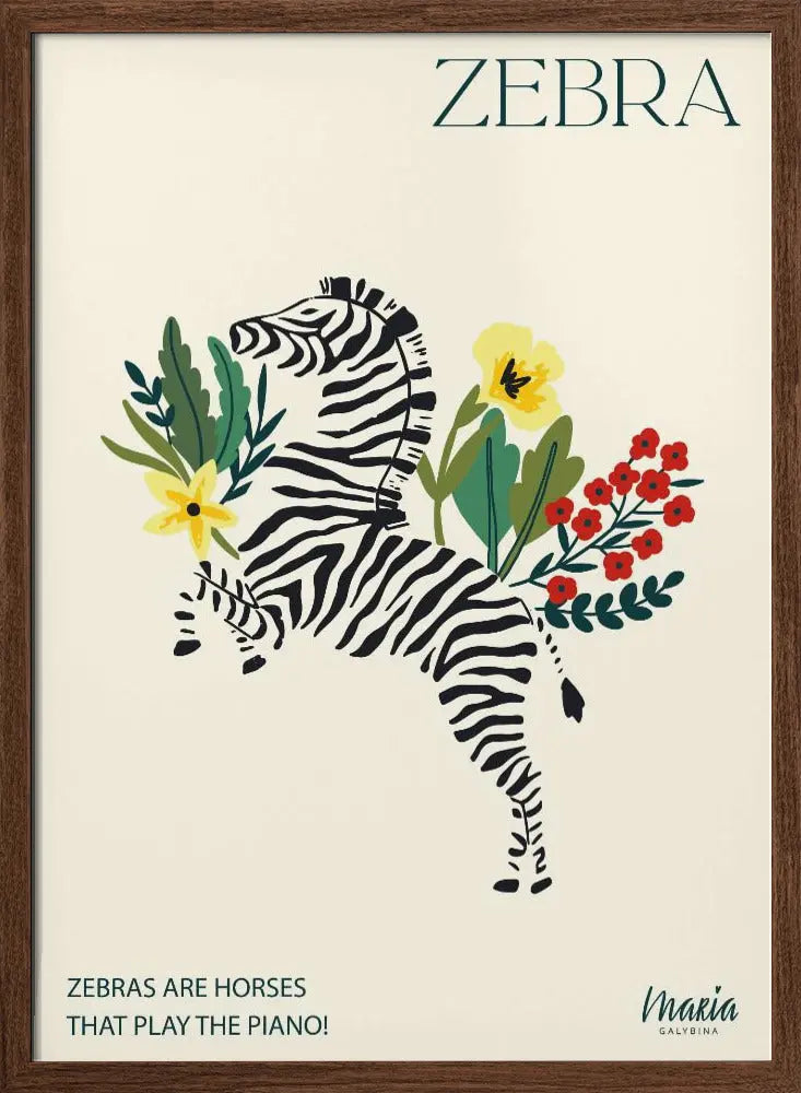 ZEBRA. Zebra Collection - Stretched Canvas, Poster or Fine Art Print I Heart Wall Art