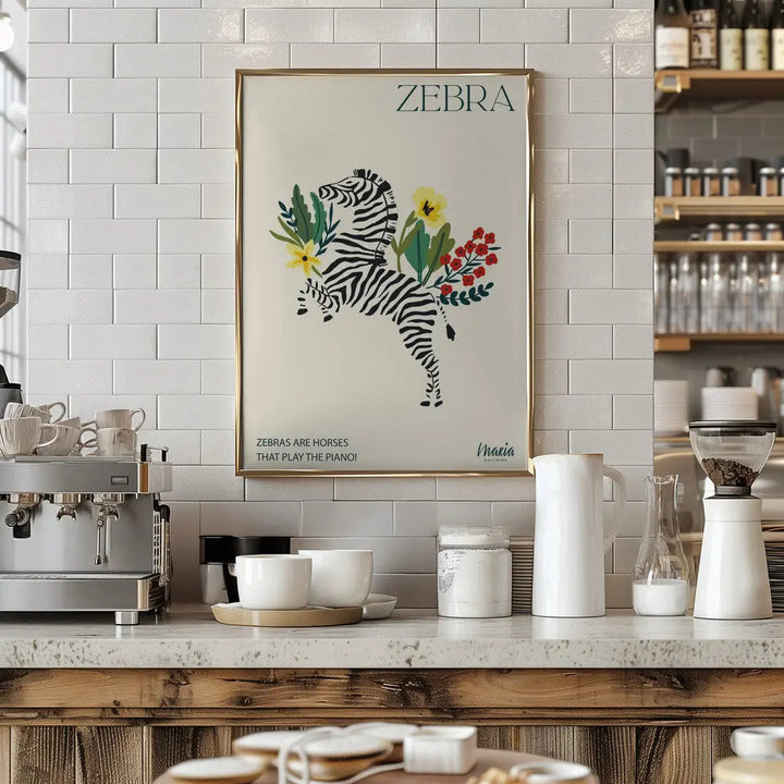 ZEBRA. Zebra Collection - Stretched Canvas, Poster or Fine Art Print I Heart Wall Art