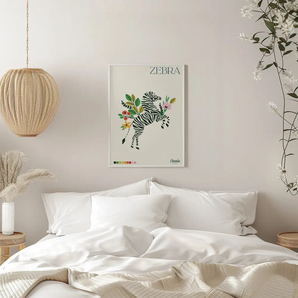 ZEBRA. Zebra Collection - Stretched Canvas, Poster or Fine Art Print I Heart Wall Art